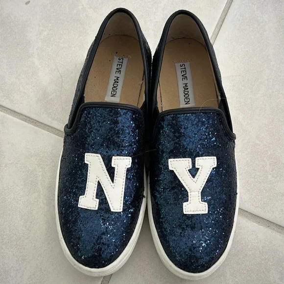 Steve Madden Shoes Steve Madden Ny Glitter Sneakers Poshmark